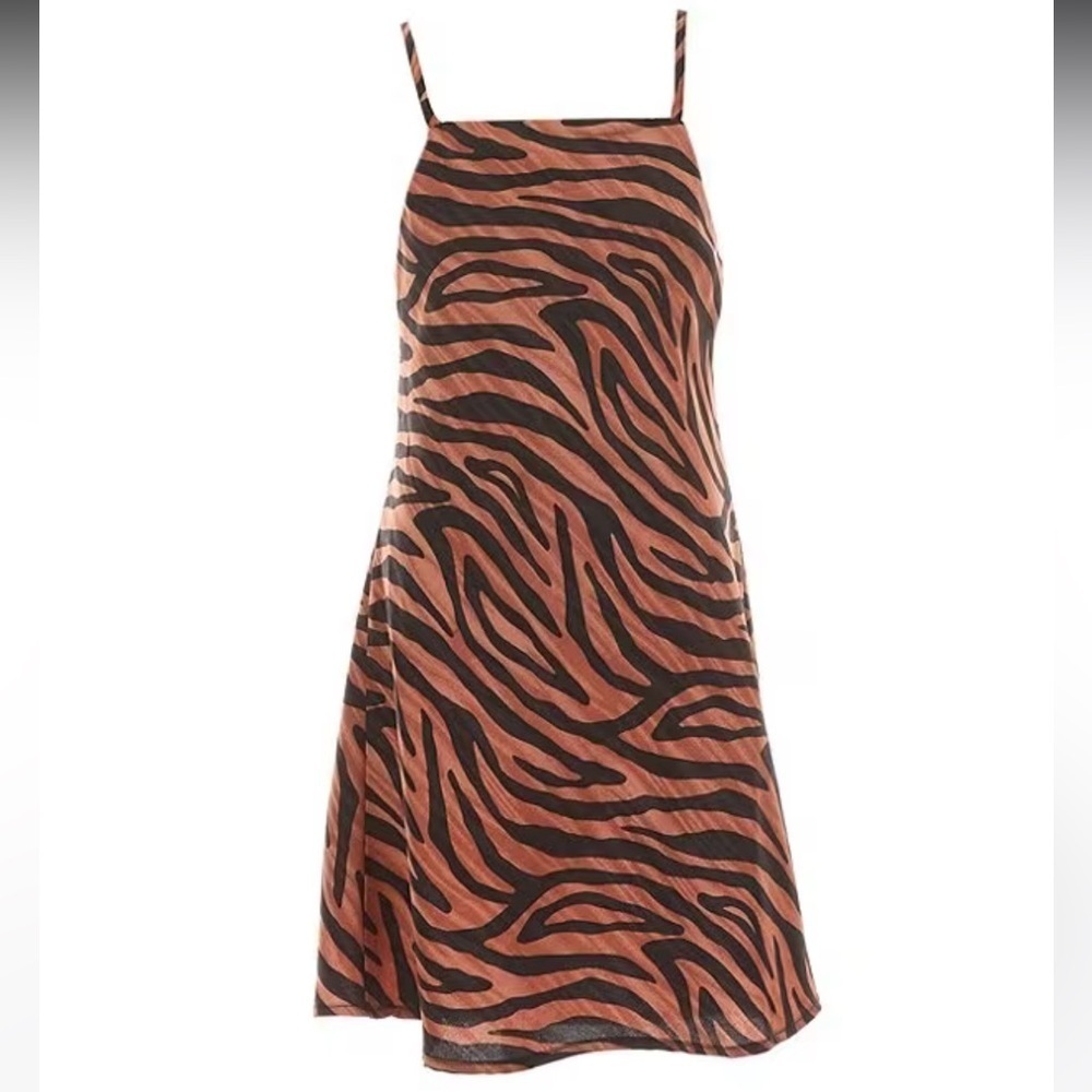 NWT  Gb Big Girls 7-16 Animal Print Mini Dress